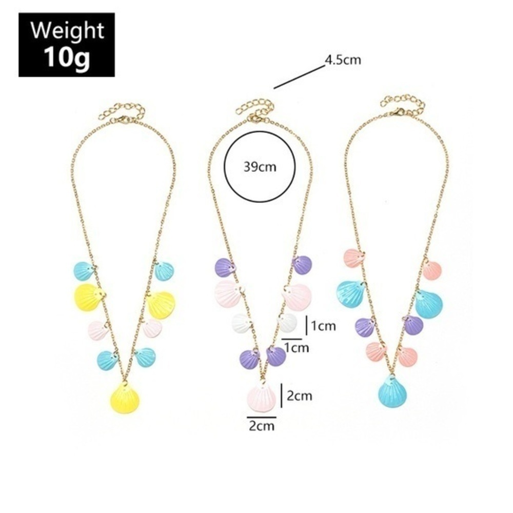3/$30 💛 3pc Multi Color Shell Necklace - Picture 4 of 4